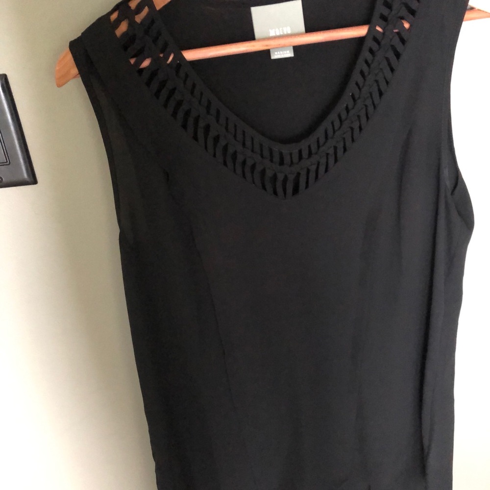 Anthropologie Maeve sleeveless black top M